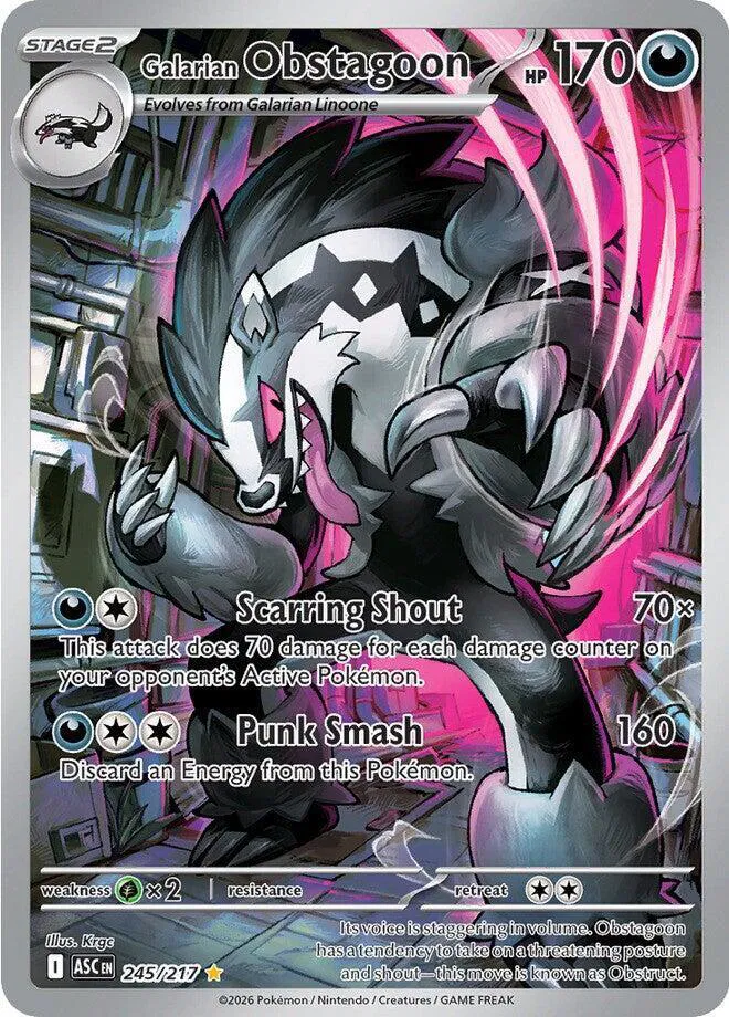 Galarian Obstagoon Illustration - Ascended Herores