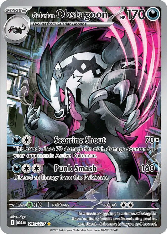 Galarian Obstagoon Illustration - Ascended Herores