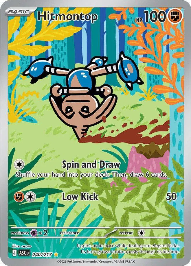 Hitmontop Illustration - Ascended Heroes