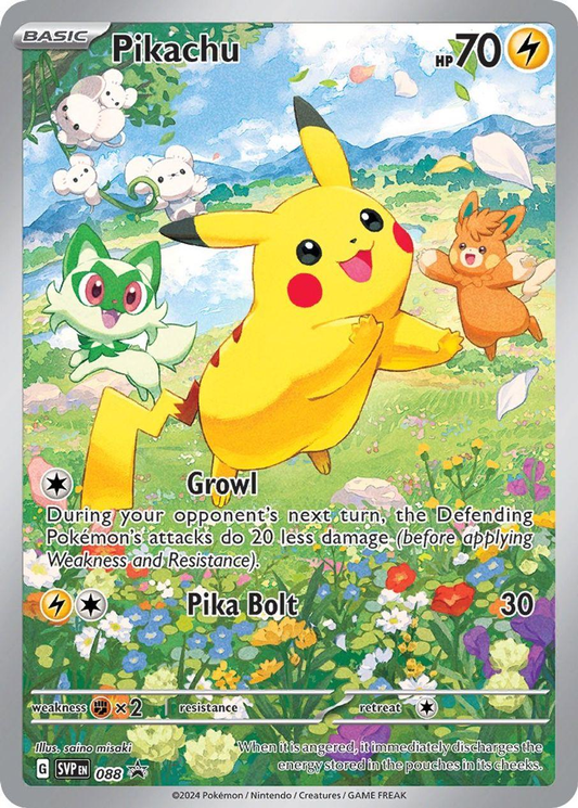 Pikachu Illustration (Español) - Scarlet & Violet Promo