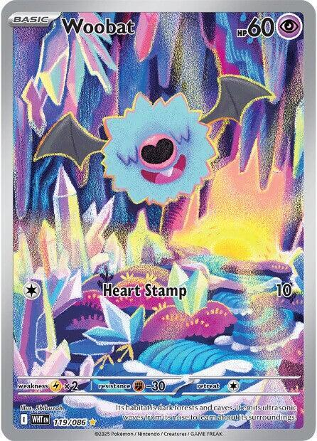 Woobat Illustration - White Flare
