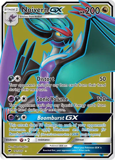 Noivern GX Full Art (LP) - Burning Shadows