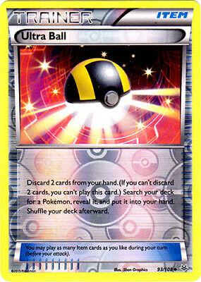 Ultra Ball Reverse Holo Uncommon XY - Roaring Skies 93/108 LP