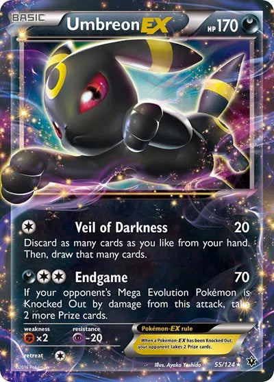 Umbreon EX (LP) - Fates Collide