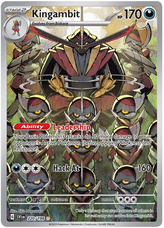 Kingambit Illustration - Scarlet & Violet Base Set