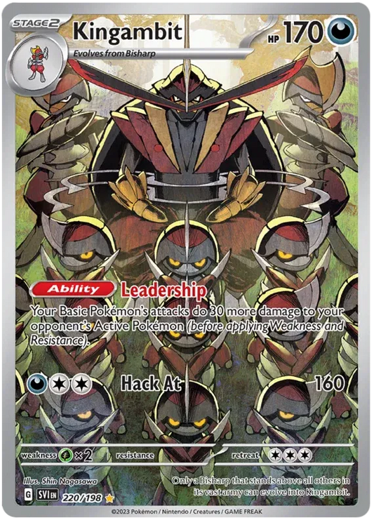 Kingambit Illustration - Scarlet & Violet Base Set