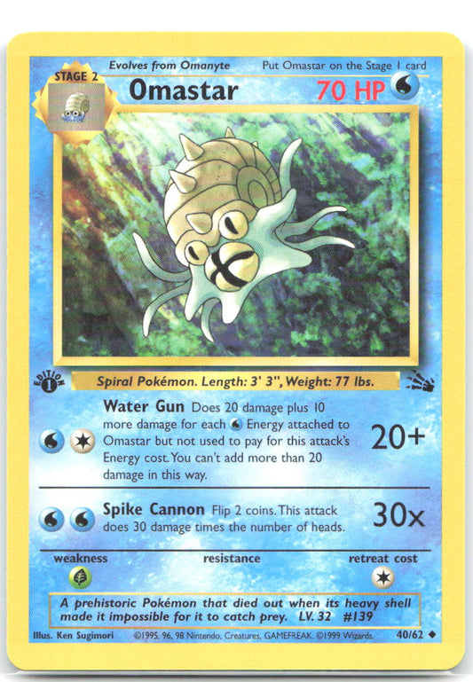 Omastar Unlimited Uncommon Fossil 40/62 NM