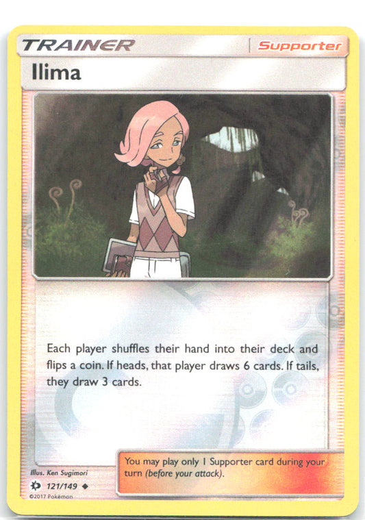 Ilima Reverse Holo Uncommon SM Base Set 121/149 NM