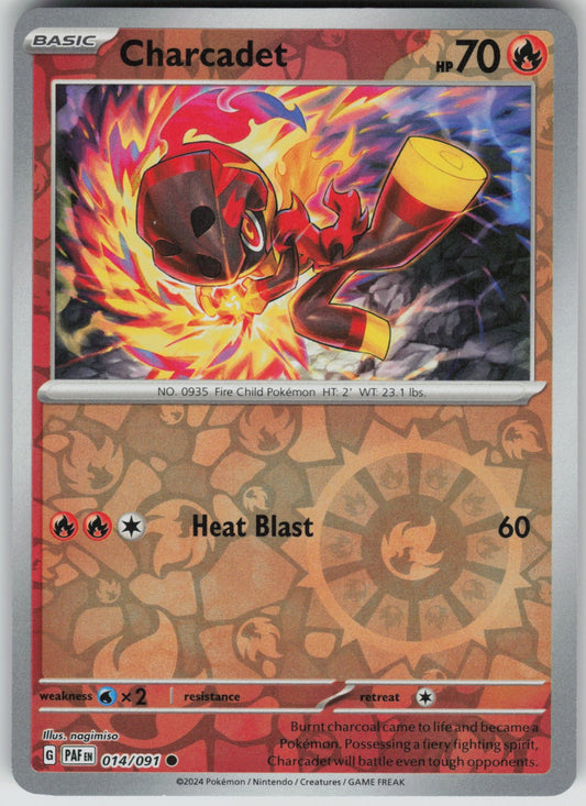Charcadet Reverse Holo Common SV: Paldean Fates 014/091 NM