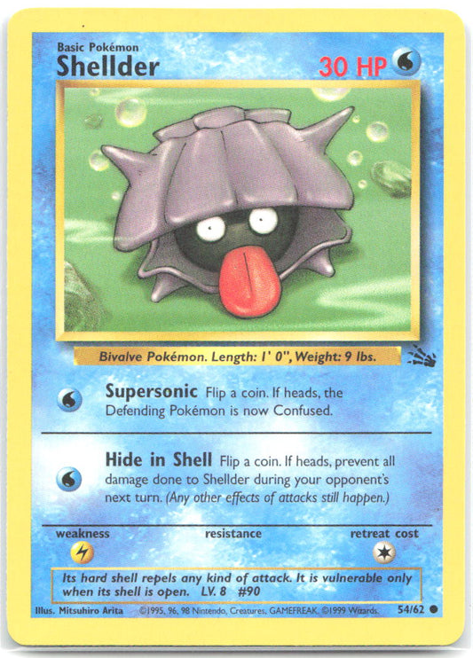 Shellder Unlimited Common Fossil 54/62 HP