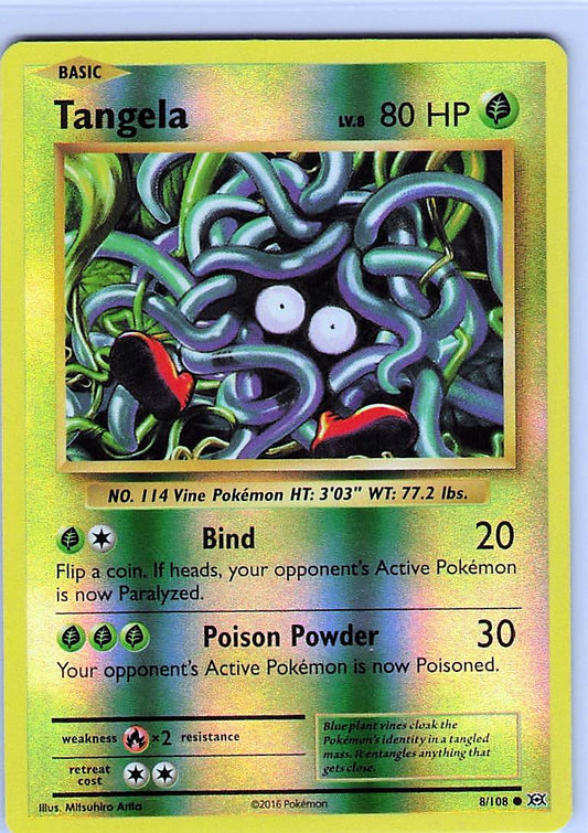 Tangela Reverse Holo Common XY - Evolutions 8/108 NM