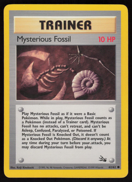 Mysterious Fossil Unlimited Common Fossil 62/62 DMG
