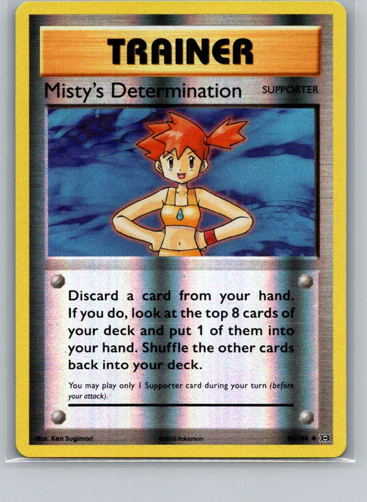 Misty's Determination Reverse Holo Uncommon XY - Evolutions 80/108 NM