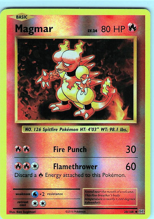 Magmar Reverse Holo Uncommon XY - Evolutions 20/108 NM