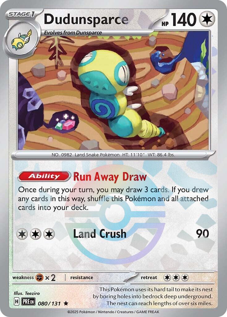 Dudunsparce Poke Ball - Prismatic Evolutions