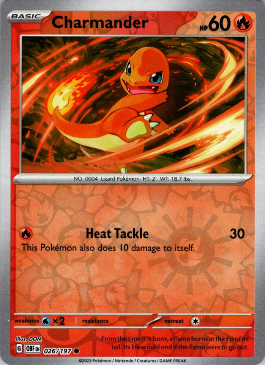 Charmander Reverse Holográfico - Obsidian Flames
