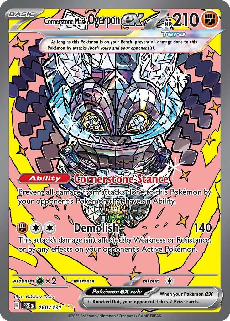 Cornerstone Mask Ogerpon EX Special Illustration - Prismatic Evolutions