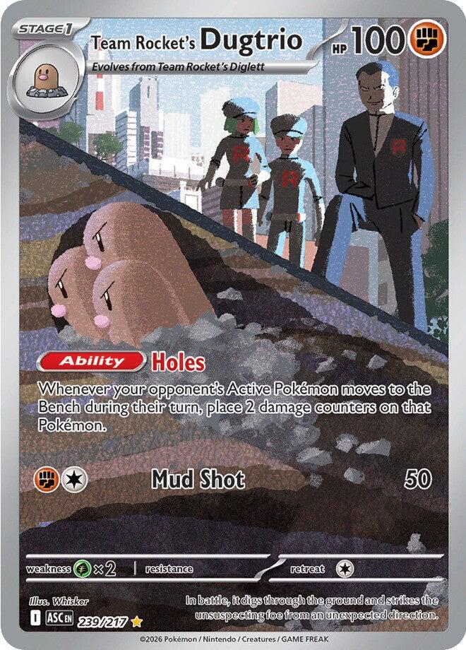 Team Rocket's Dugtrio Illustration - Ascended Heroes