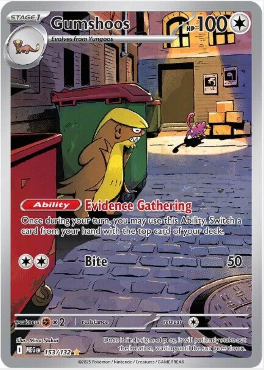 Gumshoos Illustration - Mega Evolution