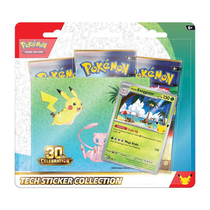 (PRE-ORDEN) Pokémon 30th Celebration Tech Sticker Collection Exeggutor