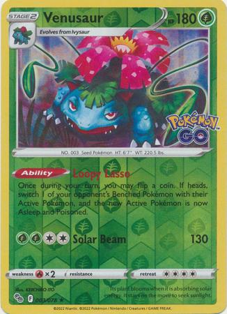 Venusaur Reverse Holográfico - Pokemon GO